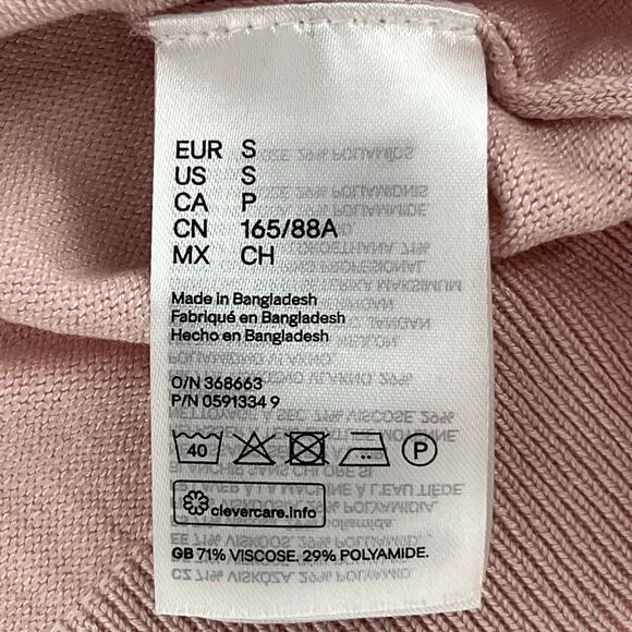 H&M light rose pink crewneck sweater - Picture 4 of 4